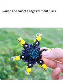 1pc Random Robot Finger Tip Deformation Hand Spinner Toy, Stress Relief Spiral Finger Gyroscope - Multicolor - View 6