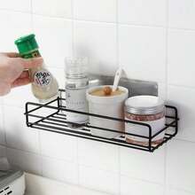 Bathroom Shelf, Wall-Mounted Toilet Storage Rack For Bathroom, No Drilling Required - Multicolor - View 5
