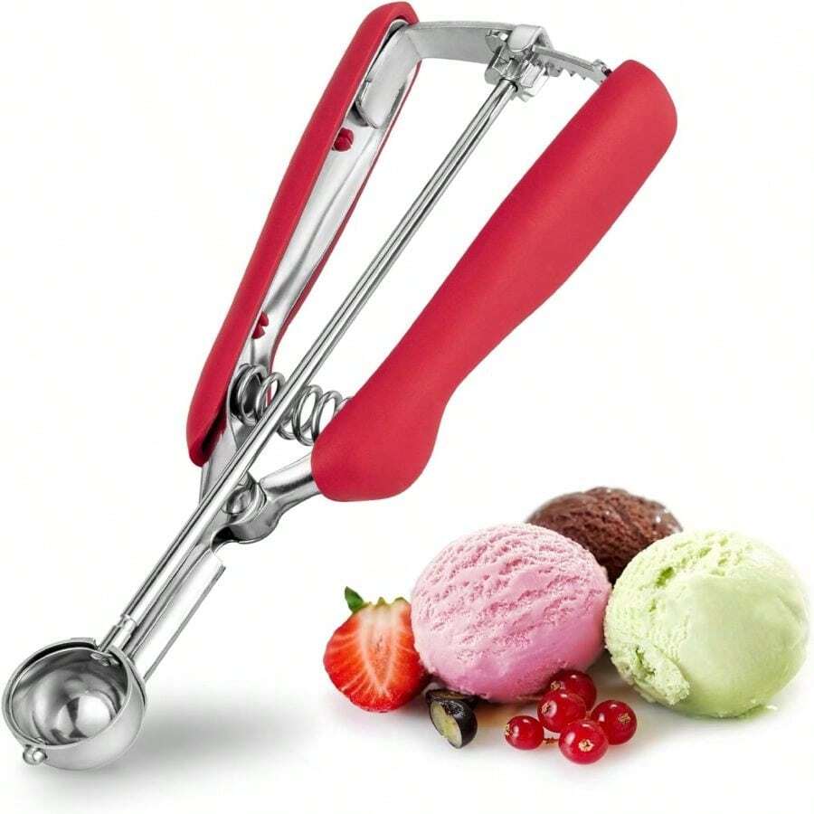 Cookie Scoop, Ice Cream Scoop 304 Stainless Steel Melon Baller Scoop 1