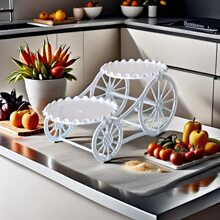 1件装干果零食拼盘，甜点桌展示架，适用于生日派对、客厅、茶几装饰、家居、圣诞节、婚礼和生日用品、家居和派对装饰