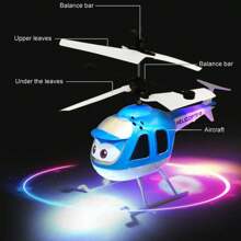 Helicóptero Infantil C/ Sensor Luz Mini Drone C/ Controle
