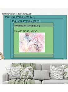 1pc Mandala Pattern Handmade Tapestry, Abstract Wall Hanging For Living Room, Bedroom, Office Home Decor/Room Divider/Party Decor, Flag For Room, Room Decor, Tapestry, Wall Decor, Wall Art ,Room Stuffs, Flags For Room, Tapestry, Wall Tapestry, Pink Tapestry - White - View 5