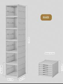 Folding Shoe Rack - สีขาว - ดู 5