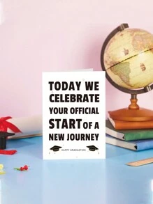 Opjoys 1 pieza Tarjetas de regalo de graduación 2024, suministros a granel para fiestas de graduación 2024, tarjetas de celebración de graduación a granel para colegios y escuelas secundarias de la clase de 2024 - Multicolor - Ver 2