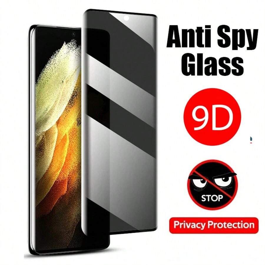 1pc Compatible With Samsung - Anti-Peep, Privacy Screen Tempered Glass Protector, Compatible With Galaxy S10/S10 Plus/S20/S20 Plus/S10 Ultra/S21 Ultra/S22 Ultra/S23 Ultra/S24 Ultra-Anti-Drop, Scratch And Water-Resistant