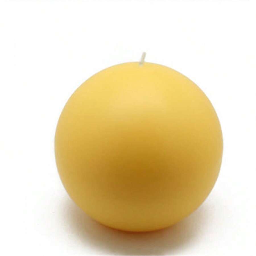 Unbeatablesale 4 In. Yellow Citronella Ball Candles 2pcBox SHEIN USA