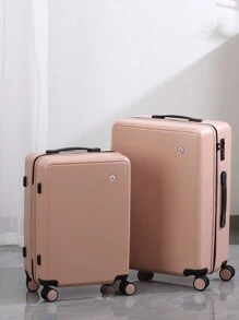 1 件 20/24 英寸耐用大容量行李箱，带手机支架和万向轮，适合上学和旅行，男女通用，是送给旅行者的绝佳礼物，适合上学的包，学校配件，学校用品 - 白色 - 查看 2