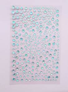 1pc Clear And Glittering Gemstone Sticker For Eye Makeup, Suitable For DIY Makeup, Music Festivals, Parties And Daily Use.