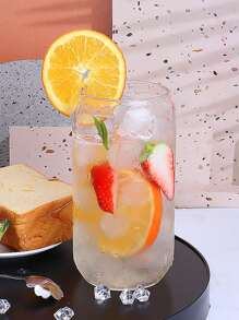 9pcs Mason Jar Glasses For Juice/Cold Brew Coffee, 550ml Glass Tumbler With Straw For Beverages/Cold Drinks