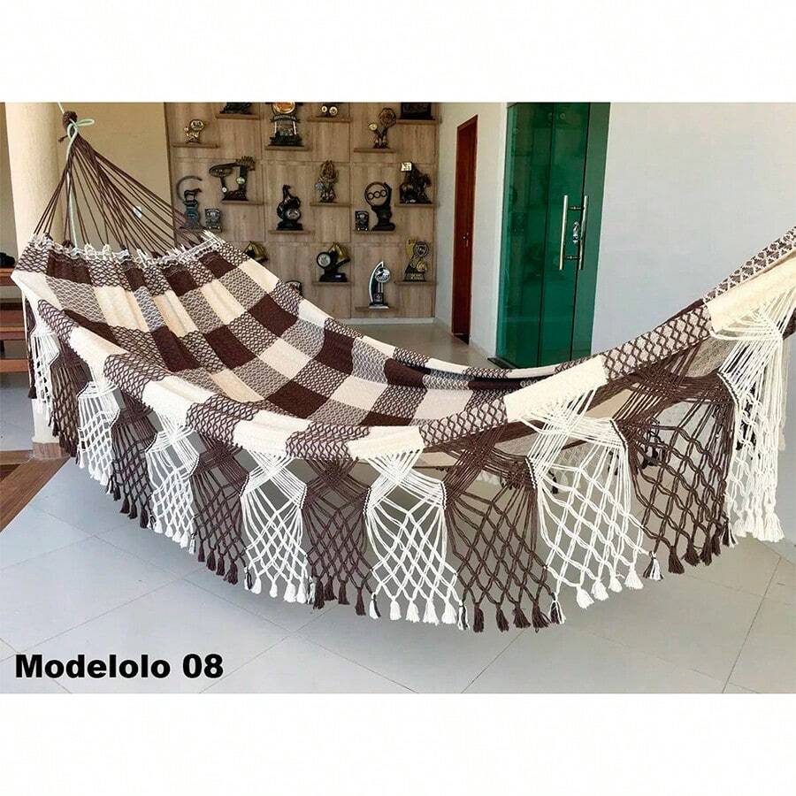 Hammocks - Brown With White - View 1