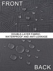 1pc Black Waterproof Sofa Seat Cushion Cover, All-Season Modern Minimalist Sofa Pad, Scratch-Resistant, Anti-Slip, Dust-Proof, Washable Sofa Slipcover, Suitable For Autumn Decor, Room Decor, Back To School, School Supplies - Grey - View 5