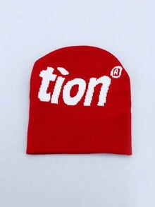 1件中性紋織帽子，防風保暖，適合春季和冬季戶外活動，街頭風格與休閒風格，一尺寸適合所有人 - A - 查看 9