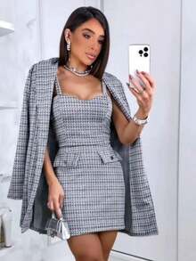 Women Two-Piece Outfits - 灰色 - 查看 2