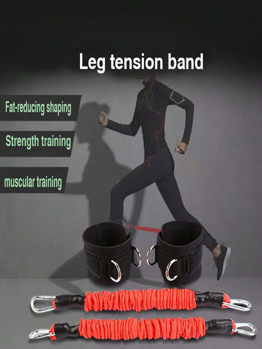 Yoga Resistance Band Leg Trainer Set, Butt And Leg Workout, Ankle Strap