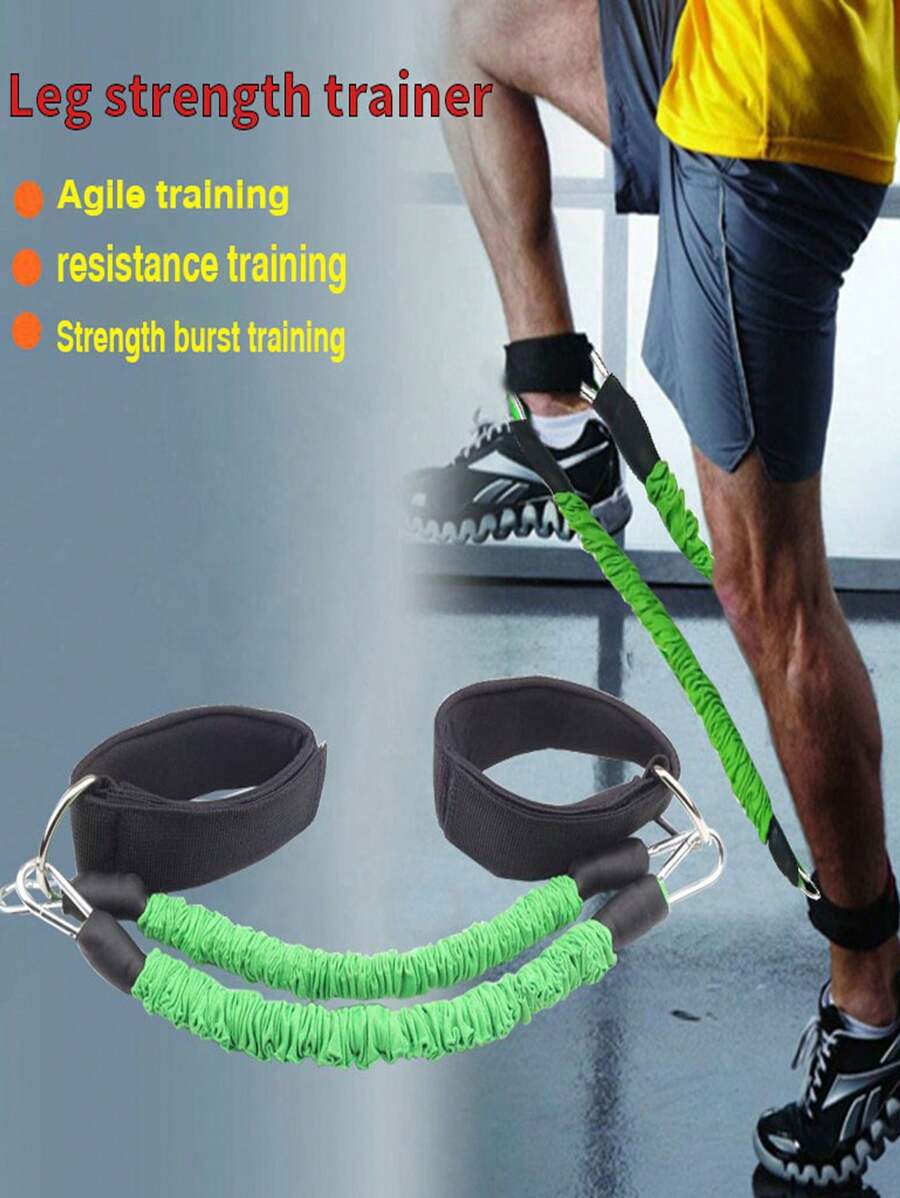 Yoga Resistance Band Leg Trainer Set, Butt And Leg Workout, Ankle Strap
