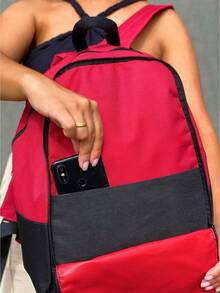 Women Functional Backpacks - 紅色 - 查看 6