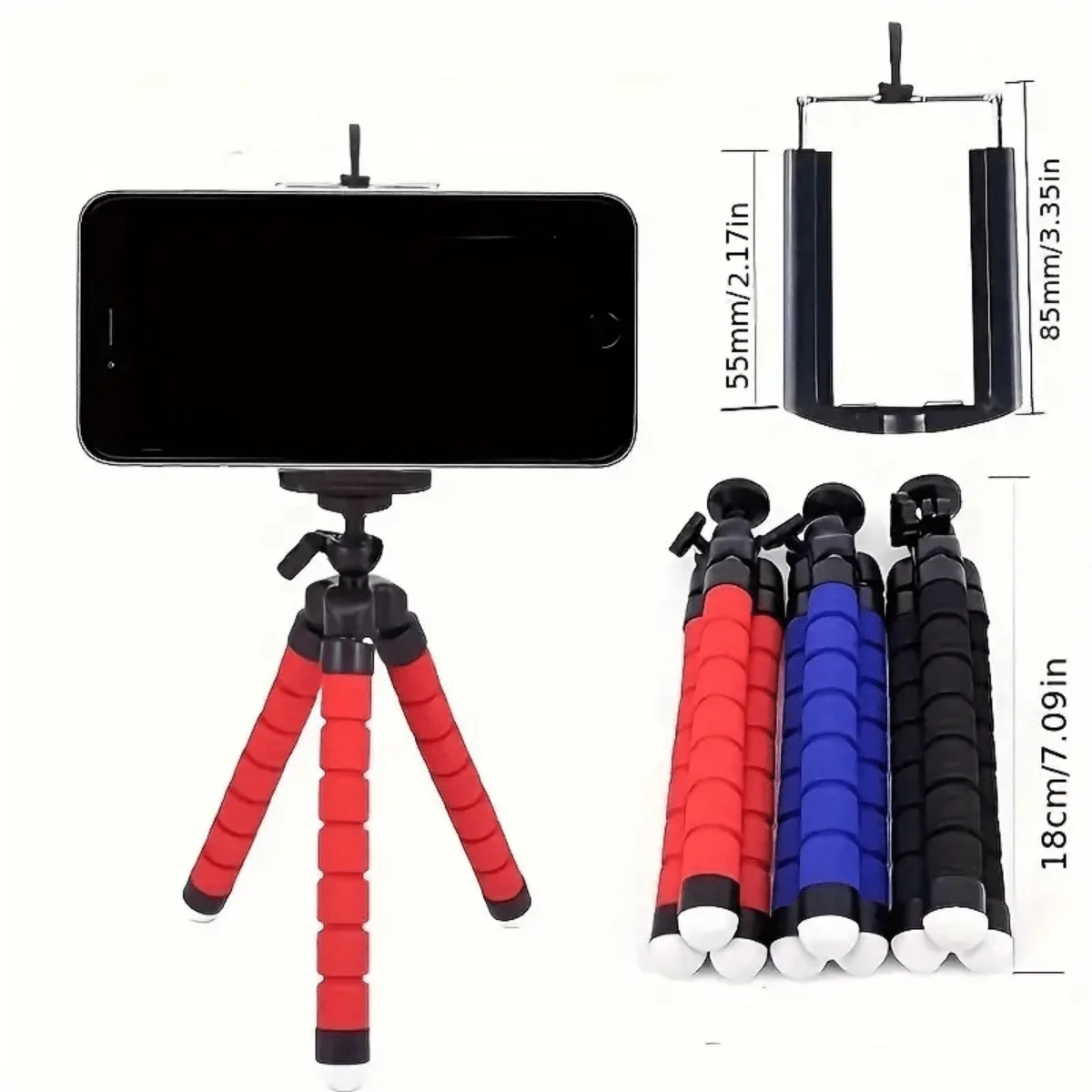 1pc Sponge Bracket Octopus Phone Tripod Bracket Triangle MultiFunction