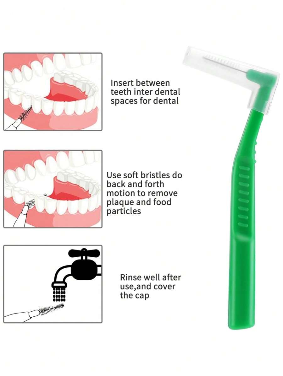 25pcs Interdental Brush, Dental Brushes For Between Teeth And Gums