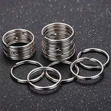 50-500pcs/Set 20mm Key Ring Open Jump Rings Connector Metal Split Rings For Keychain Pendant Jewelry Finding Making Charm Crafting