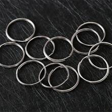 50-500pcs/Set 20mm Key Ring Open Jump Rings Connector Metal Split Rings For Keychain Pendant Jewelry Finding Making Charm Crafting