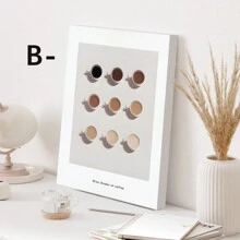 1 pieza Póster guía del café, impresiones de definición de café, decoración de pared de café, pintura en lienzo de taza de café, decoración de pared de cocina, cuadros de pared de café, póster de lienzo, arte de pared, murales decorativos, decoración del hogar, arte de póster - Multicolor - Ver 10