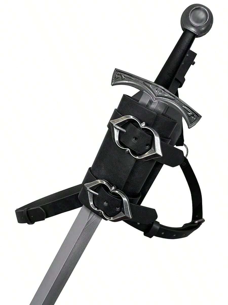 Medieval PU Swords Shoulder Back Sheaths Holder Warriar Costume Swords Protectiv