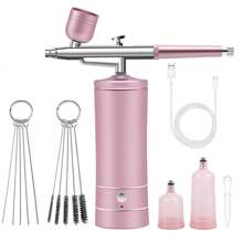 Bomba de polvo de 2 velocidades alta y baja + aerógrafo + 2 botes + cepillo