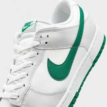 Nike Dunk Low Retro Casual Shoes (Men's Sizing) - DV0831-107/Summit White/Malachite/Platinum Tint - View 4