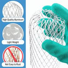 4 piezas Red de filtro de protección de canal de drenaje, cuchillas de protección de tuberías de drenaje y cubierta de malla de filtro de agua de lluvia para canaletas - Plateado - Ver 8