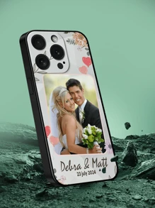 1pc Custom Image Phone Case, Personalized Photo Design Case, Custom Photo Case, Personalized Phone Case With Picture, Custom Image Phone Case, Anniversary Gift, Valentine Gift, Birthday Gift, Wedding Gift, Mother's Day Gift, Father's Day Gift, Best Friend Gift, Gift For Mom/Dad, Gift For Boyfriend, Gift For Girlfriend - White - View 5