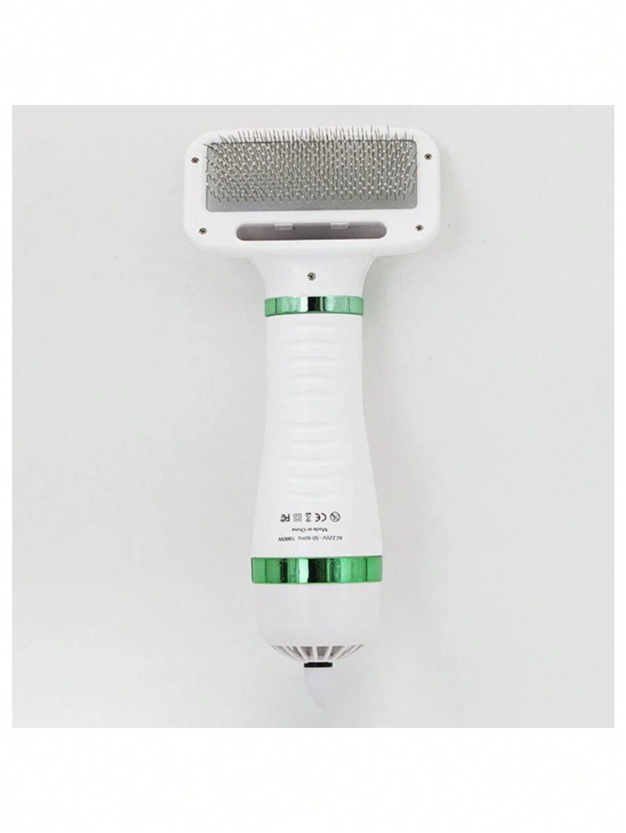 Secador de Pelo, Peine para Mascotas 2 en1, Secadora para Perros y Gatos con Peine, portátil - Blanco - Ver 1