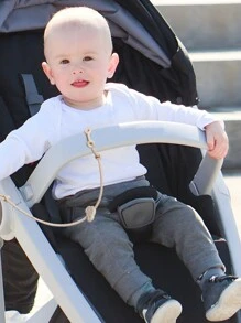 6 stuks babyfopspeenclip, siliconen speelgoedriemen, dierlijke vorm anti-verloren verstelbare speenketting voor kinderwagens, kinderstoelen, wiegjes, autostoelen