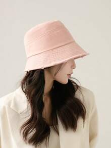 Mũ chống nắng rộng vành thời trang dành cho nữ, thiết kế mới Xuân/Hè, chống tia cực tím, du lịch, chống nắng, thường ngày, phù hợp, một cỡ - mũ lưu vực - Xem 15