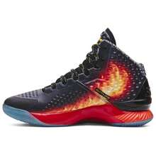 Under Armour Curry 1 Retro - Men's - Orange/Black/Red - View 3