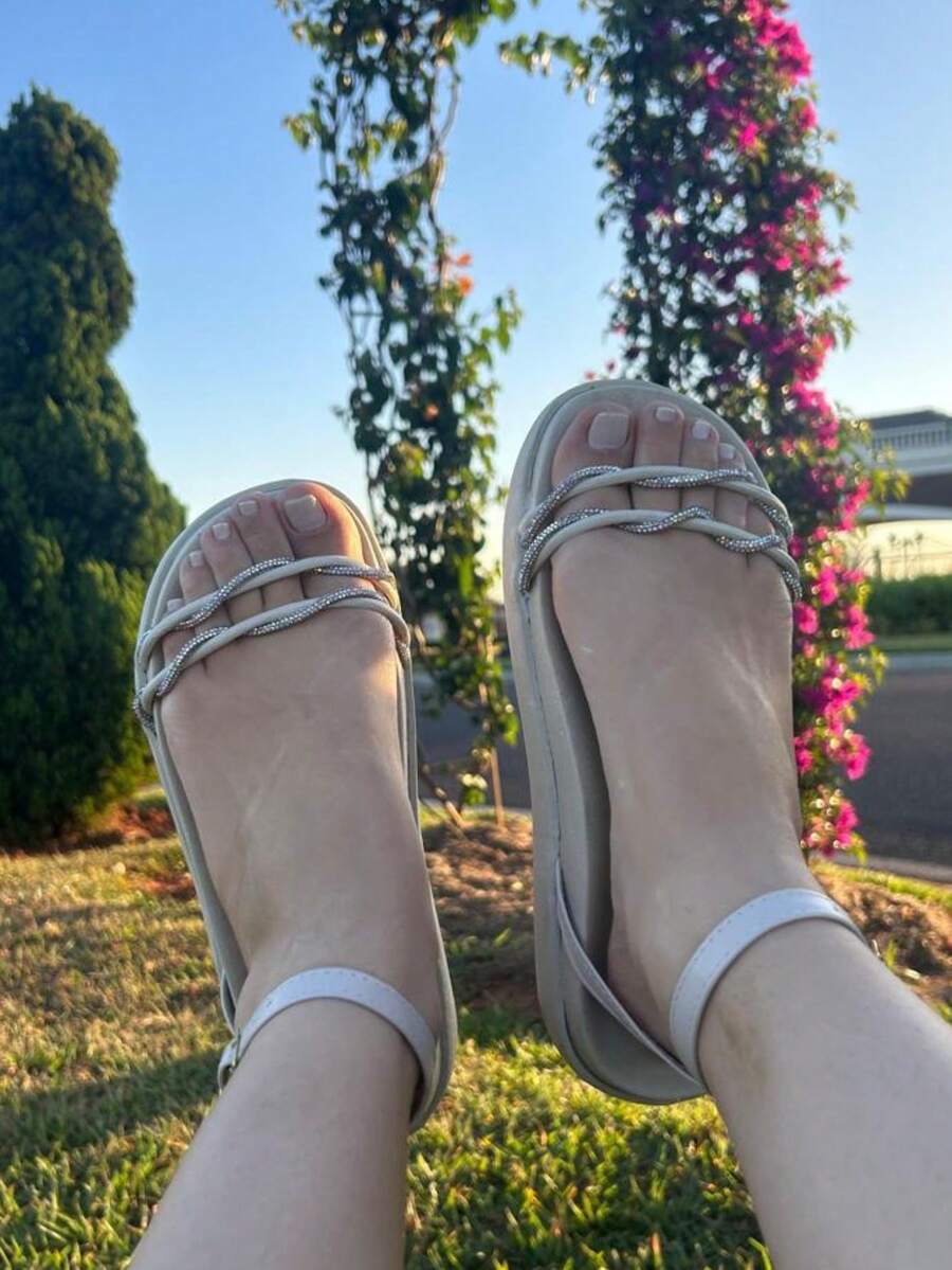Women Flat Sandals - 白色 - 查看 1