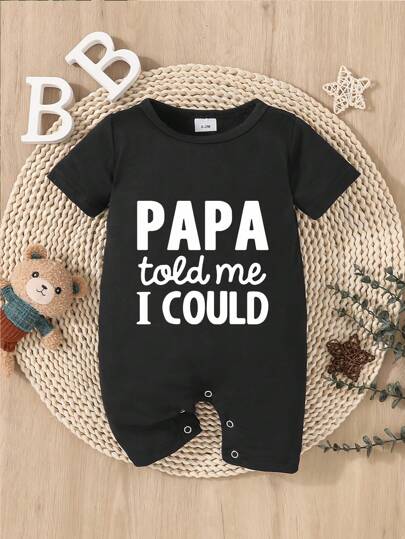 Baby Boys Girls Short Sleeve Rompers Baby One-Piece Outfit Romper