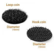 25/50/100 Pairs Round Shape Strong Hook And Loop Adhesive Tape, Silent Book Self-Adhesive Hook & Loop Fastener - Multicolor - View 5