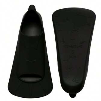 BOKEFA 1 件游泳和浮潜脚蹼，硅胶材质方便，易于携带和存放，舒适的成人硅胶游泳训练脚蹼，适合游泳和浮潜时穿着，海滩必需品，海滩配件，泳池浮板