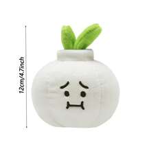Muñecos de peluche adorables con diseño de verduras de pimiento, cebolla y ajo, figuras de muñecos colgables - Multicolor - Ver 8