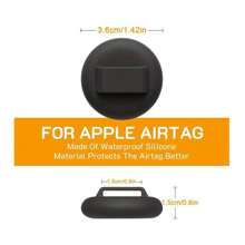 1 pieza Funda protectora de silicona suave para collar de gato AirTag, compatible con Apple AirTag, se ajusta a collares de hasta 0.6 pulgadas para mascotas pequeñas, cachorros (dispositivo AirTag no incluido) - Multicolor - Ver 2