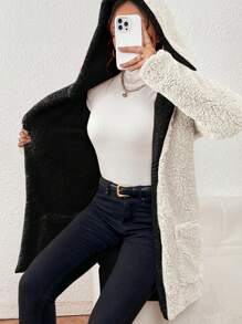 Women Faux Fur Coats - Beis - Ver 3