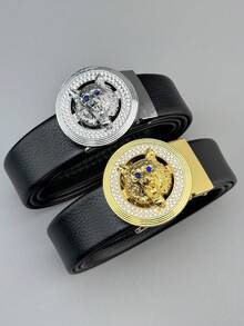 Thắt lưng Unisex để mặc trang trọng/thông thường, thích hợp cho công sở hoặc quần jean, món quà hoàn hảo cho chồng hoặc cha, có thể điều chỉnh độ dài lên đến 150cm, có nhiều kiểu dáng kích thước lớn. - Nhiều màu - Xem 3