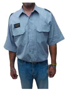 Camisa De Seguridad Policia Guardia Escolta Piloto manga Larga - Blanco - Ver 9