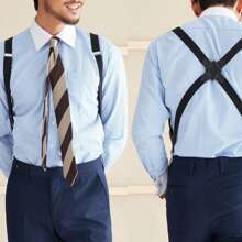 1pc Holster Elastic Backpack Clip Side Clip Cross Adult Men's Suspender Belt Backpack Style Sling - Multicolor - View 4