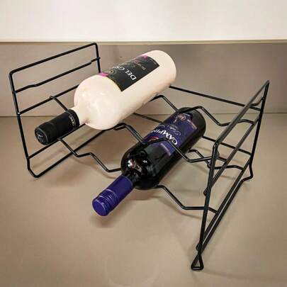 Adega Porta Garrafas Vinhos Empilhável Mini Rack 8 Garrafas