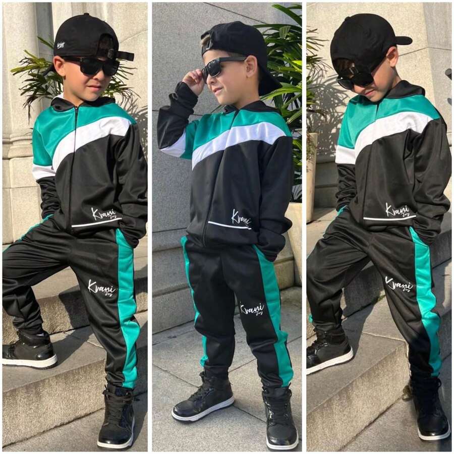 Young Boys Sets - Màu xanh Bạc hà - Xem 1