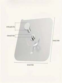 5pcs Transparent Frameless Wall Hooks, Strong Load Bearing Capacity Hooks For Office, Frames, Wedding Dresses, Home Decor, Invisible Seamless Hanging Hooks, Easy To Use, Picture Frame Hooks