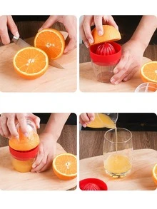 Exprimidor manual para limón/naranja, exprimidor de frutas portátil para el hogar, herramienta de exprimido de cítricos multifuncional de mano mini, herramientas para frutas y verduras, artículos de cocina, cortador, comida, ensalada, decoración, almacenamiento, fiesta, cumpleaños. - exprimidor de limones manual - Ver 7