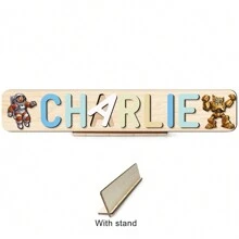 Rompecabezas con nombre personalizado, regalo personalizado, regalo de cumpleaños, rompecabezas de madera, juguete de rompecabezas de madera personalizado, juguete de rompecabezas 3D de alfabeto, adornos de rompecabezas de madera personalizado, juguetes para bebés, accesorios navideños, juguetes preescolares, juguetes para niños, rompecabezas con nombre personalizado, regalos ideales para él, ella, familia, amigos, niños para bodas, otoño/invierno, para el día de la inauguración del hogar, dormitorio/sala de estar, para el día del niño - Multicolor - Ver 40