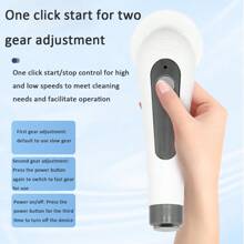 電動旋轉清潔刷：無線動力淋浴清潔刷，帶長柄，適用於清潔浴缸瓷磚汽車等 | 可攜式浴缸旋轉清潔刷，家用清潔用品 - 灰色 - 查看 7